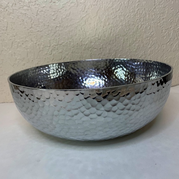 West Elm Other - West Elm Sliver Hammered Metal Console Table Bowl